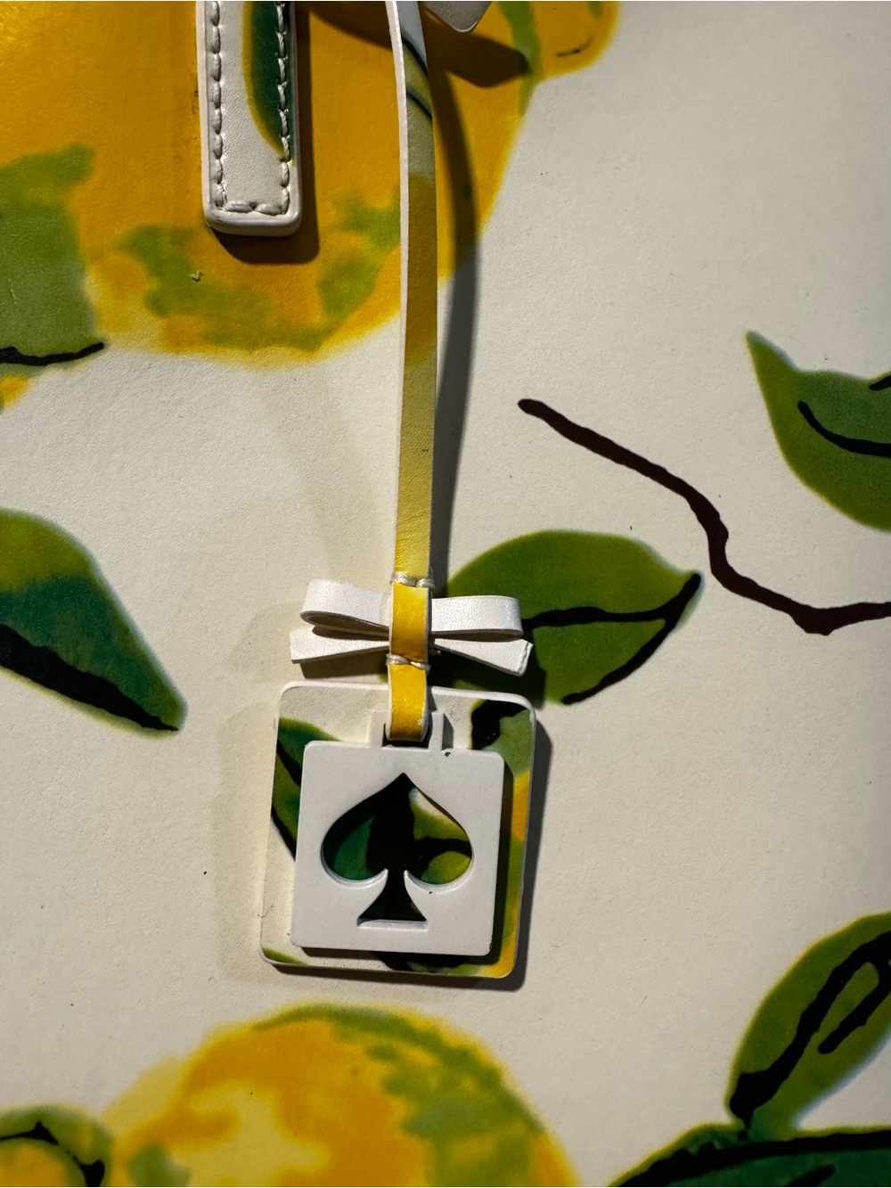 kate spade Cream & Yellow Lemon Print Tote - Picture 5 of 8
